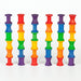 Grapat 36 Wooden Spools Rainbow Set Stacked