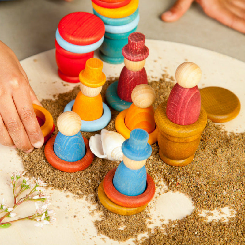 Grapat Nins Summer Peg People Play Set with Sand 2