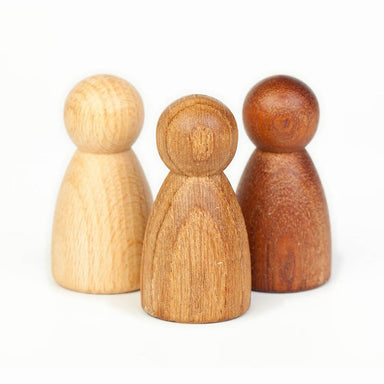 Grapat 3 Natural Nins Wooden Peg People