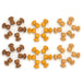 Grapat Mandala Mushrooms 36 pieces stars