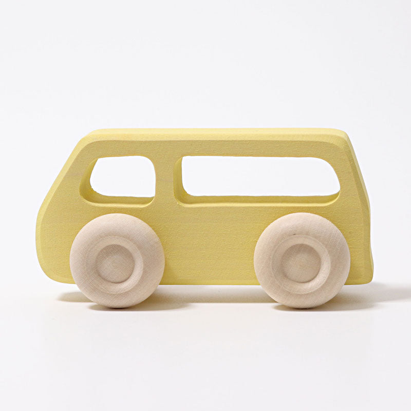 Grimms Wooden Cars Slimline Yellow