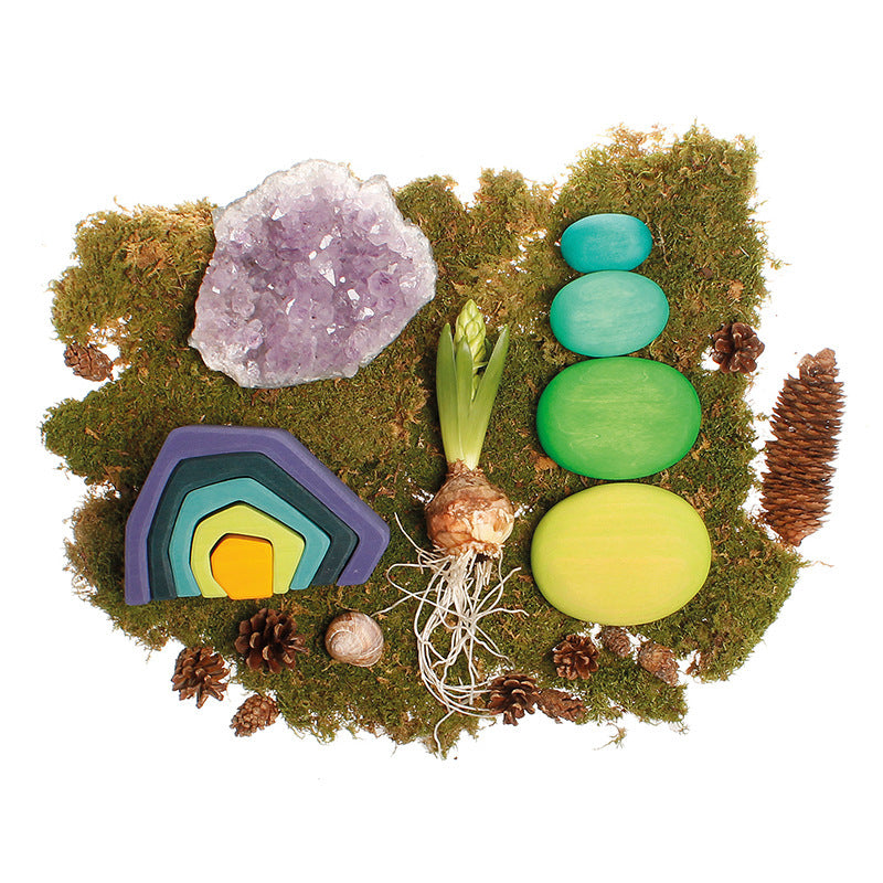 Grimm's Moss Pebbles with Earth Stacker