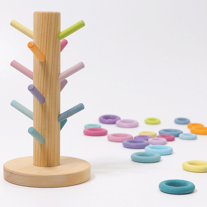 Grimm's Sorting Helper Building Rings Pastel with rings