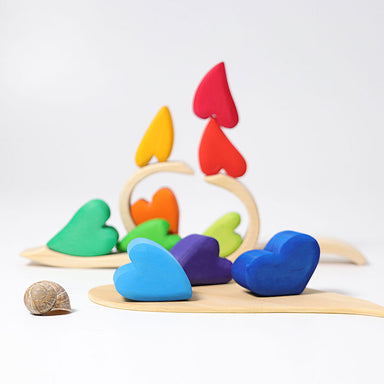 Grimm's Wooden Hearts Rainbow