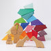 Grimm's Building Set Rainbow Lion Stacked