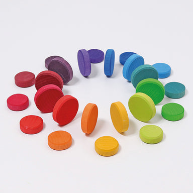 Grimm's Wooden Rainbow Coins