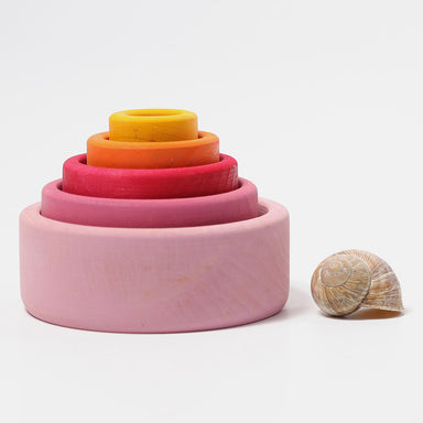 Grimm's Stacking Bowls - Outside Pink Lollipop 2