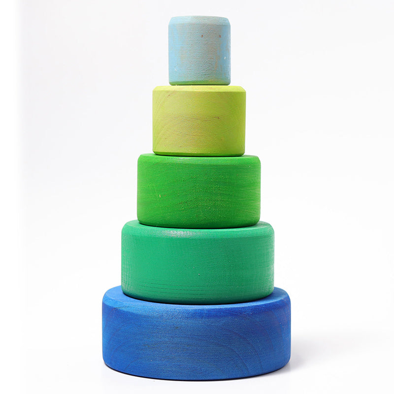 Grimm's Stacking Bowls Oceanblue  Tower