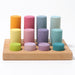 Grimm's Stacking Game Small Pastel Rollers Front