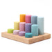 Grimm's Stacking Game Small Pastel Rollers Side