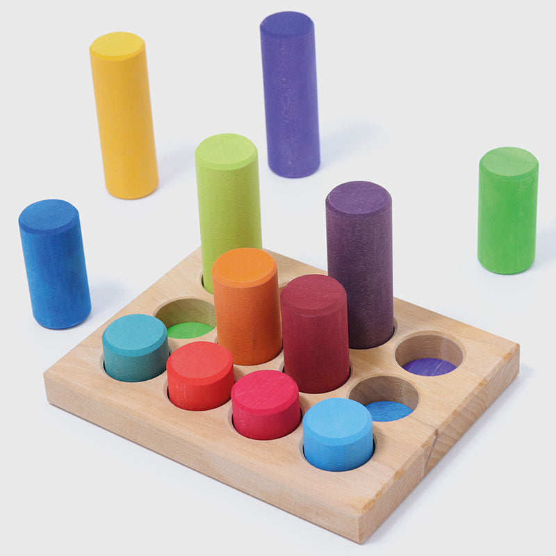 Grimm's Stacking Game Small Rainbow Rollers 2