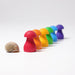 Grimm's Rainbow Wooden Mushrooms 12 pieces