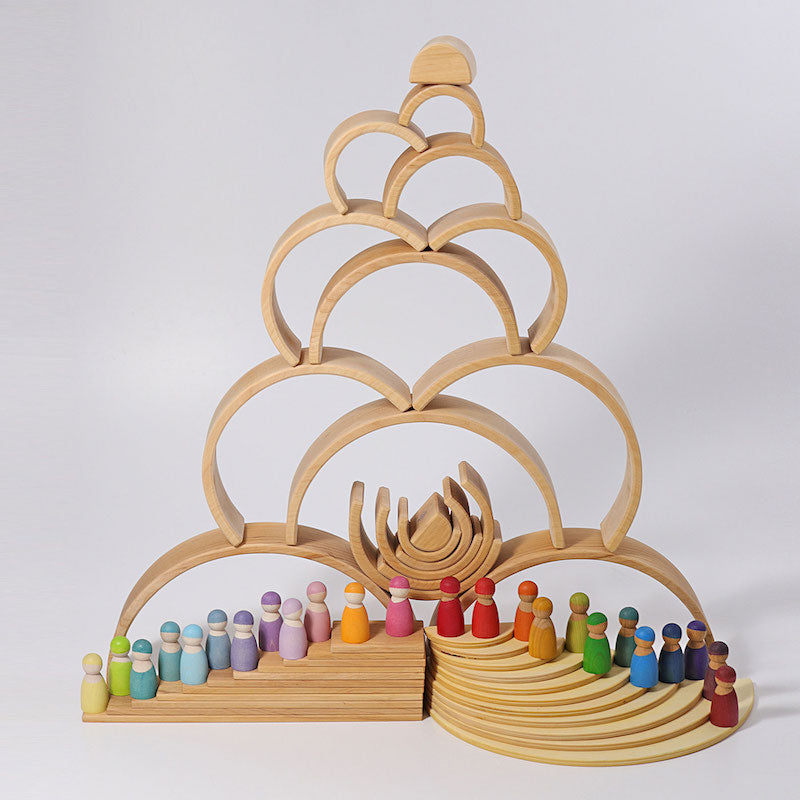 Grimm's Natural Rainbow Stacker Large Tower