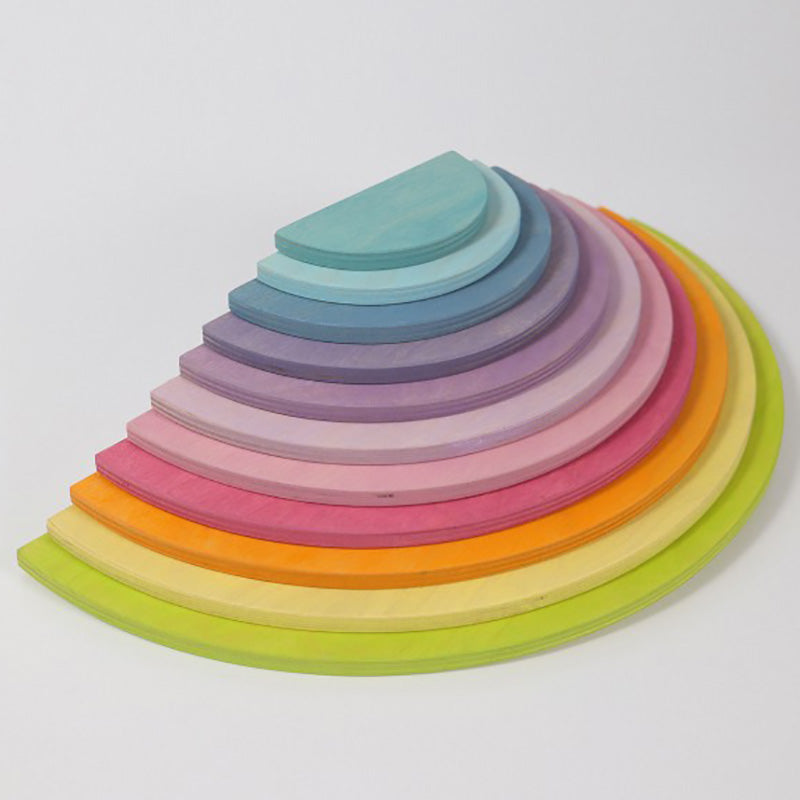 Grimm's Wooden Large Pastel Semi-circles