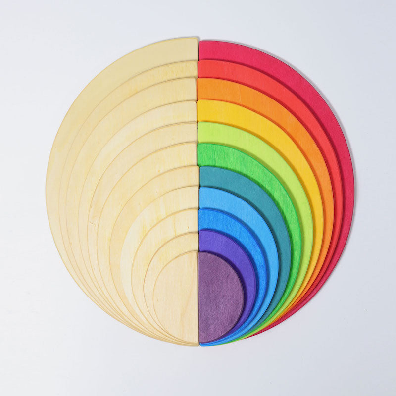Grimm's Semi Circle Large Wooden Rainbow Natural