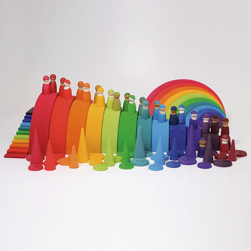 Grimm's Semi Circle Large Wooden Rainbow 4