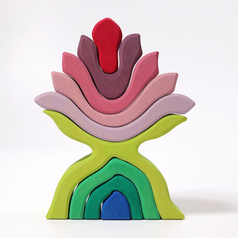Grimm's Wooden Flower Stacker Front View