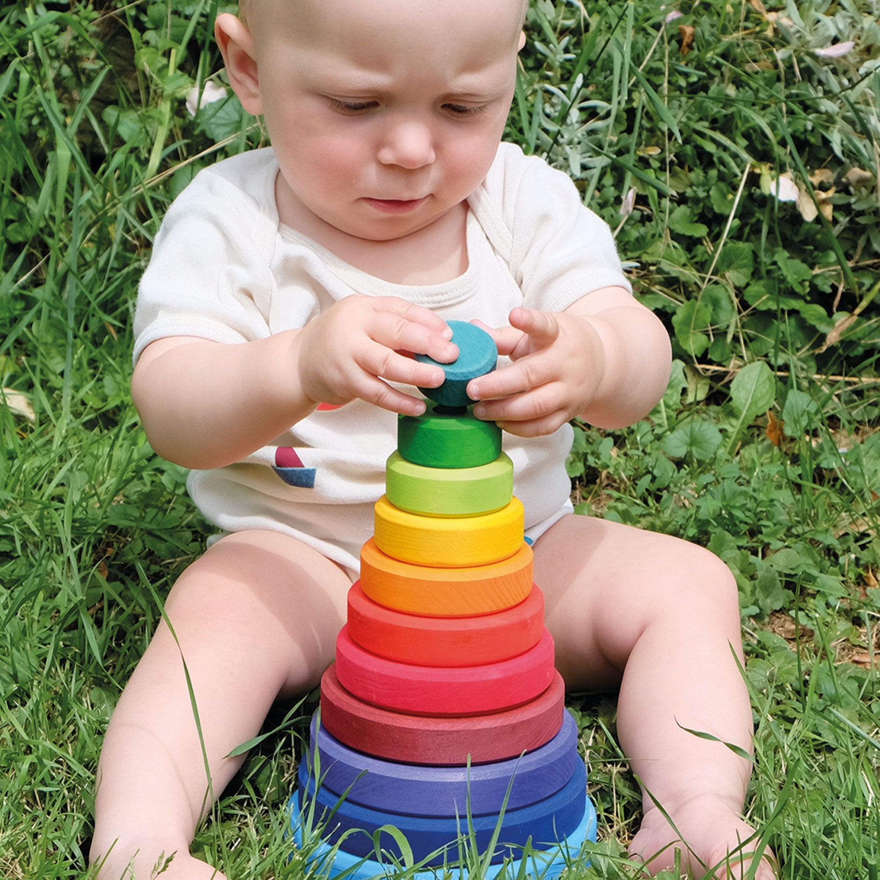 Grimm's Conical Tower Rainbow Baby