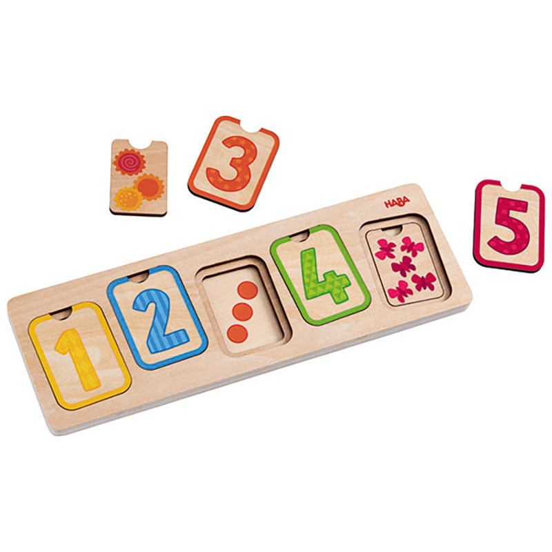 Haba First Numbers 3 Layer Puzzle Pieces