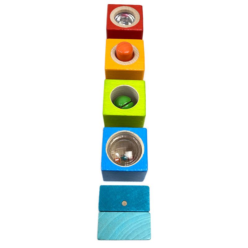 Haba Sound Block Red Kaleidoscope All COlours Line 2