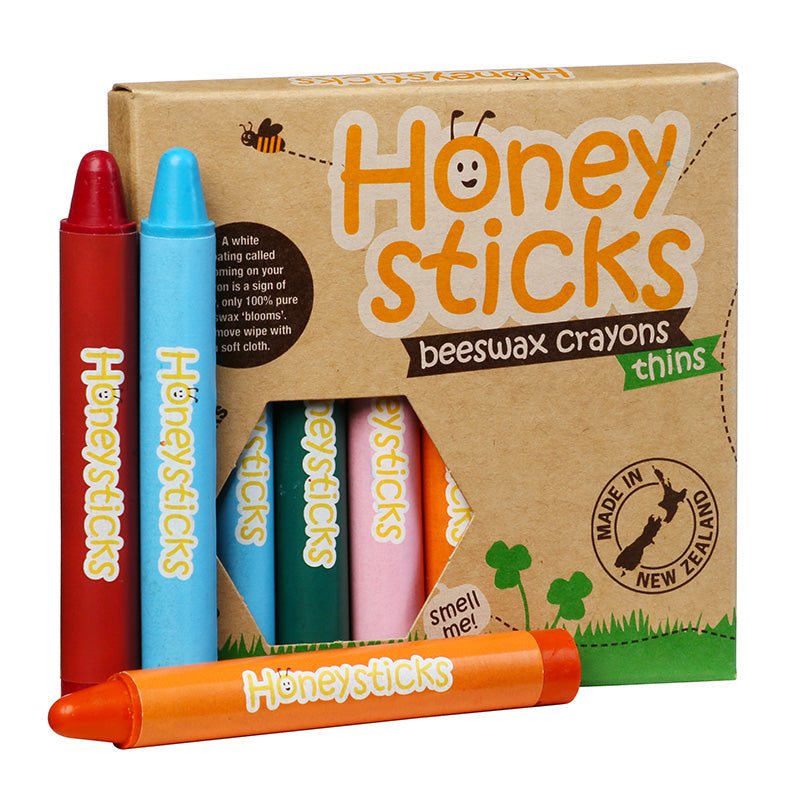 Honeysticks Beeswax Crayons Thins