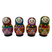 Russian Treasures Village Traditional Babushka Dolls 5pc 4 Colours