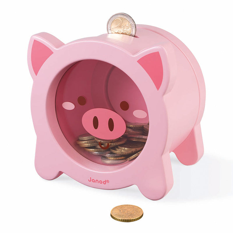 Janod Piggy Money Box With Coins