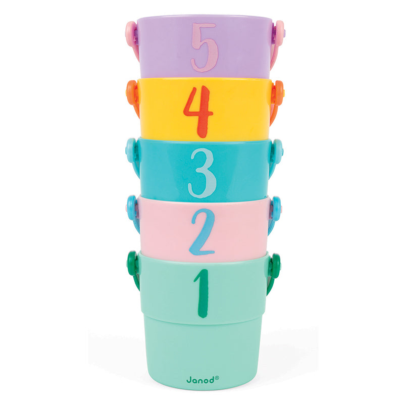 Janod Activity Buckets 5pc Numbers