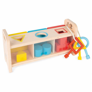 Janod Essentials Shapes Box with Keys