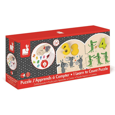 Janod Learn to Count Puzzle Packaging