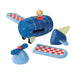 Janod Magnetic Blue Wooden Plane Pieces