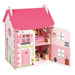 Janod Furnished Madamoiselle Doll House Pink Door Open