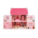 Janod Furnished Madamoiselle Doll House Pink Doors Open
