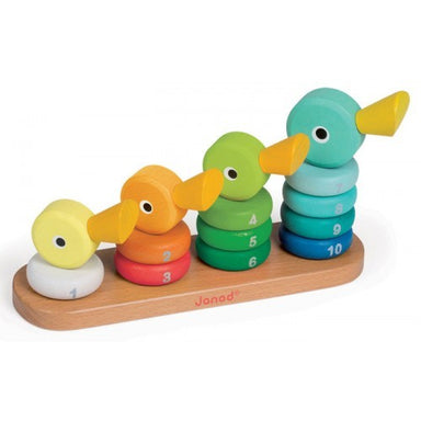 Janod Wooden Duck Family Stacking Toy
