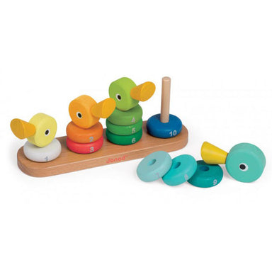 Janod Wooden Duck Family Stacking Toy 2