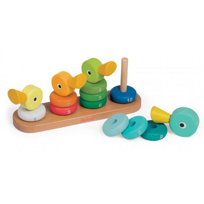 Janod Wooden Duck Family Stacking Toy 2