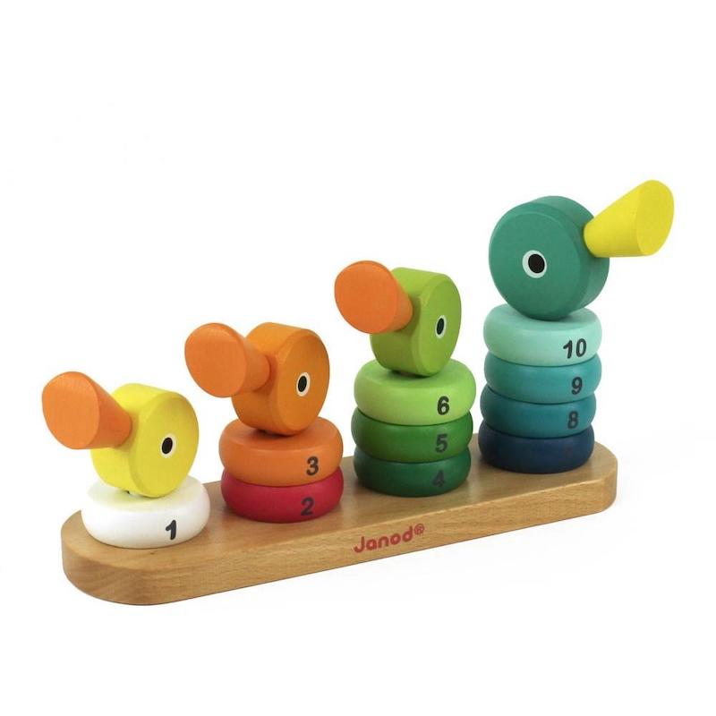Janod Wooden Duck Family Stacking Toy 3
