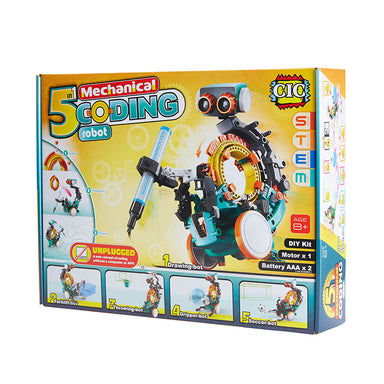 Johnco 5 in 1 Mechanical Coding Robot Box