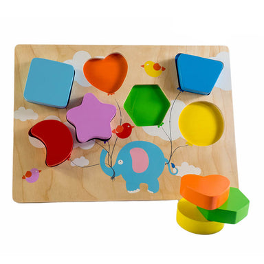 Kiddie Connect Wooden Chunky Balloon Shape Puzzle
