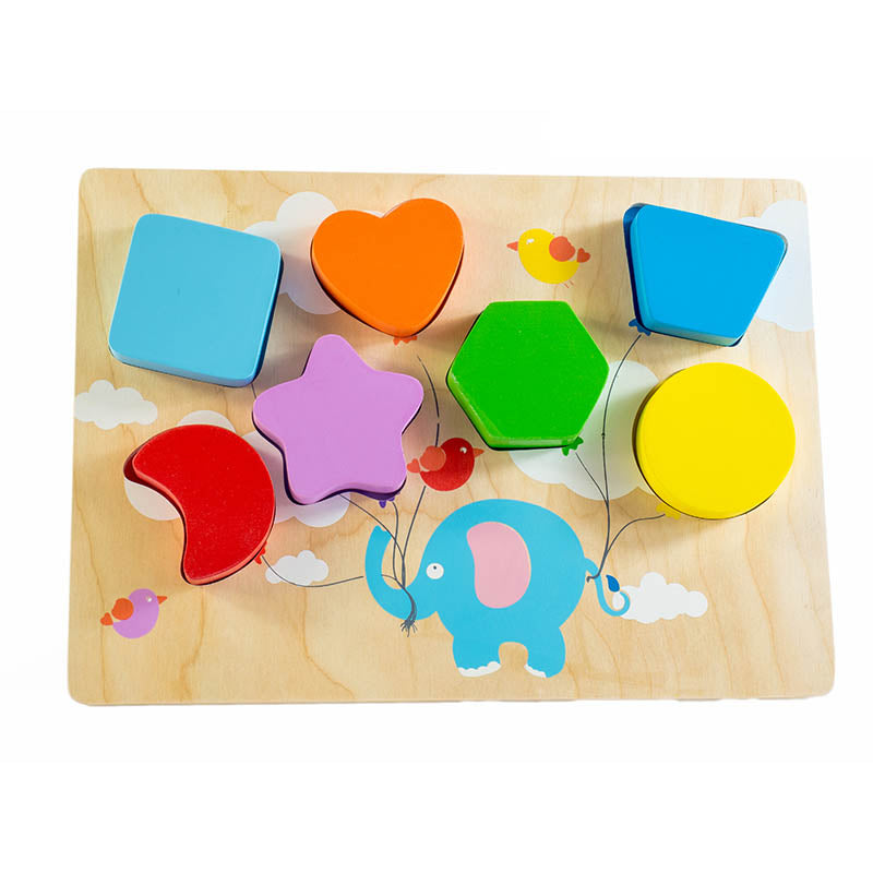 Kiddie Connect Wooden Chunky Balloon Shape Puzzle 2