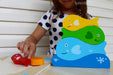 Kiddie Connect Wooden Fish Stacker Puzzle Standing Upright