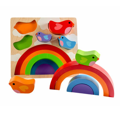 Kiddie Connect Wooden Bird and Rainbow Puzzle 2