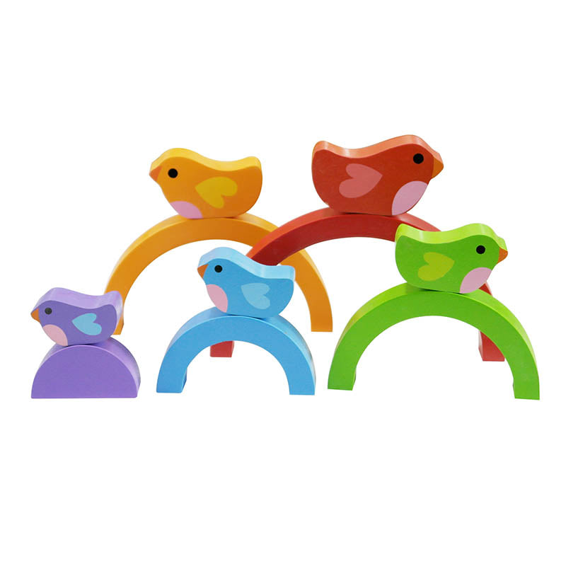 Kiddie Connect Wooden Bird and Rainbow Puzzle 3