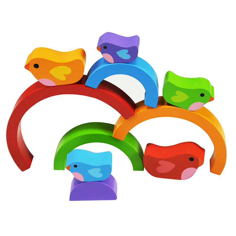 Kiddie Connect Wooden Bird and Rainbow Puzzle 5