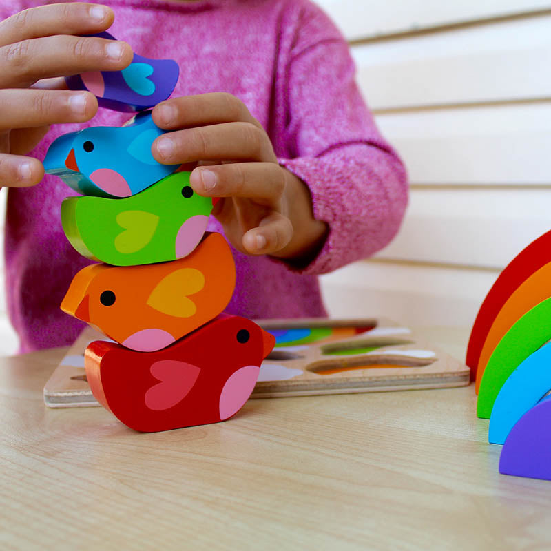 Kiddie Connect Wooden Bird and Rainbow Puzzle7