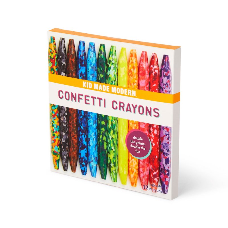 Kid Made Modern Confetti Crayons Packaging