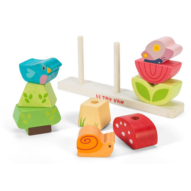 Le Toy Van Petilou My Stacking Garden Wooden Stacker Pieces