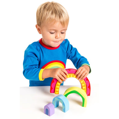 Le Toy Van Petilou Rainbow Tunnel Toy Boy
