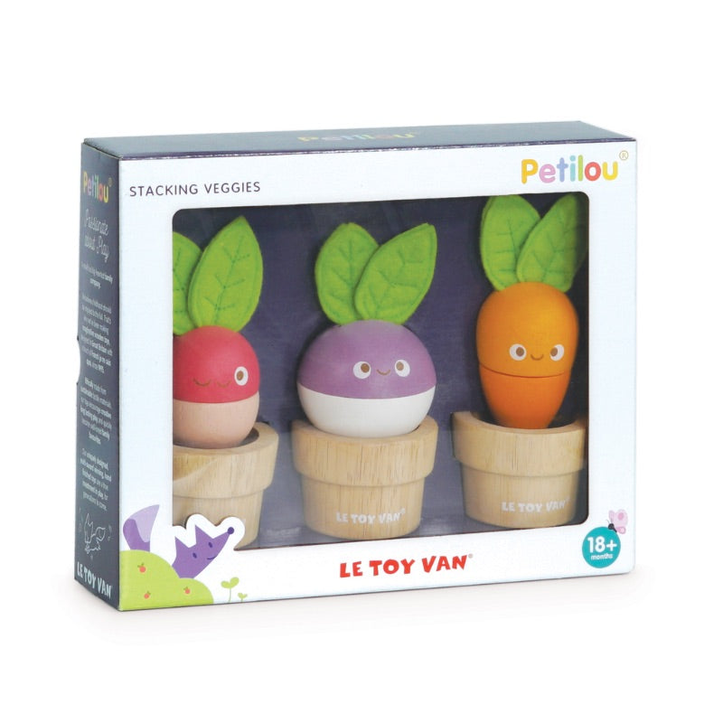 Le Toy Van Petilou Stacking Veggies Packaging