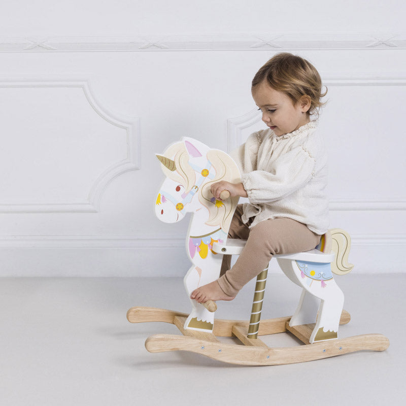 Le Toy Van Petilou Rocking Unicorn Carousel Girl